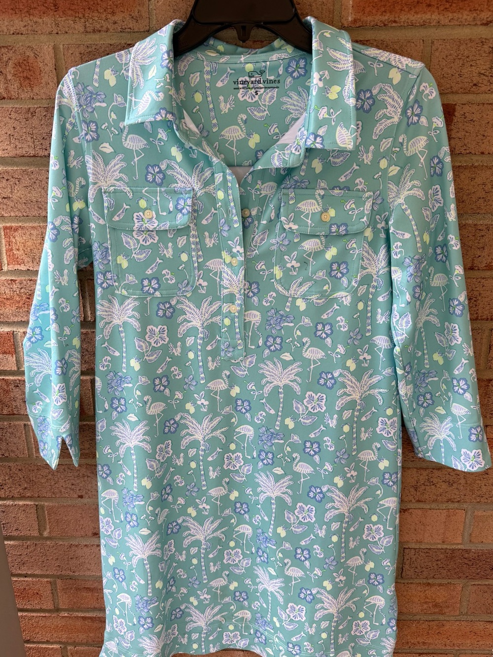 Vineyard Vines Tropical Print Casual Dress